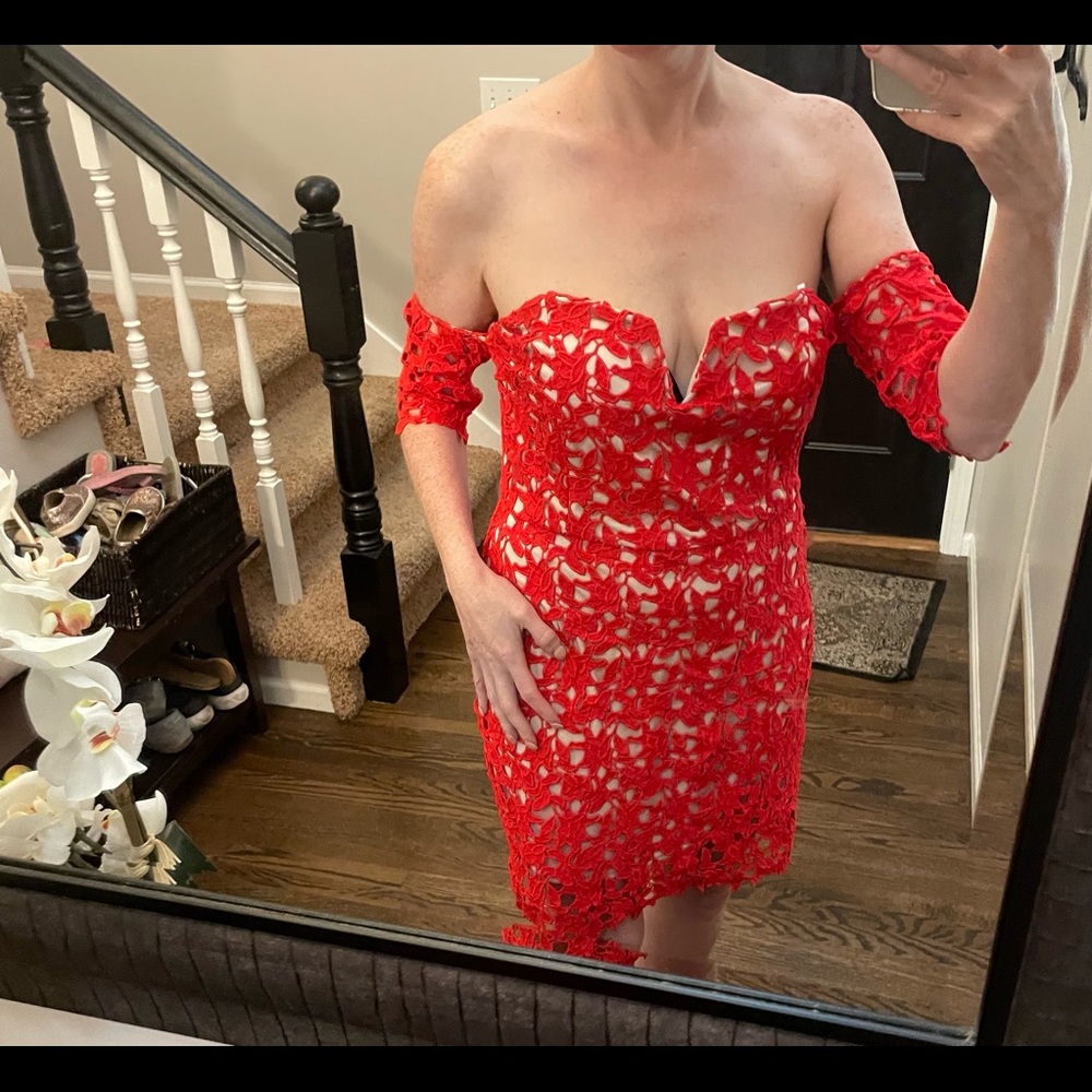 New Red Dress, size Large, J.O.A. Brand, NWT